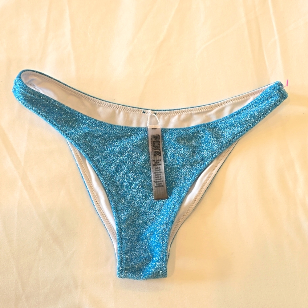PINK glitter bikini bottoms